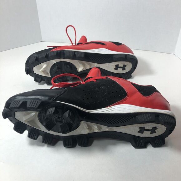 Under Armour UA Baseball Cleats Mens Size 11.5 Leadoff 1250077 - 061 Red Black C - Picture 11 of 11